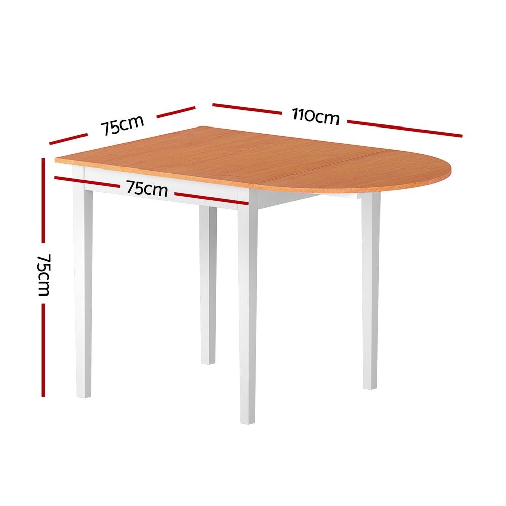 1.1M Dining Table Extendable - Furniture > Dining > Dining Tables - Rivercity House & Home Co. (ABN 18 642 972 209) - Affordable Modern Furniture Australia