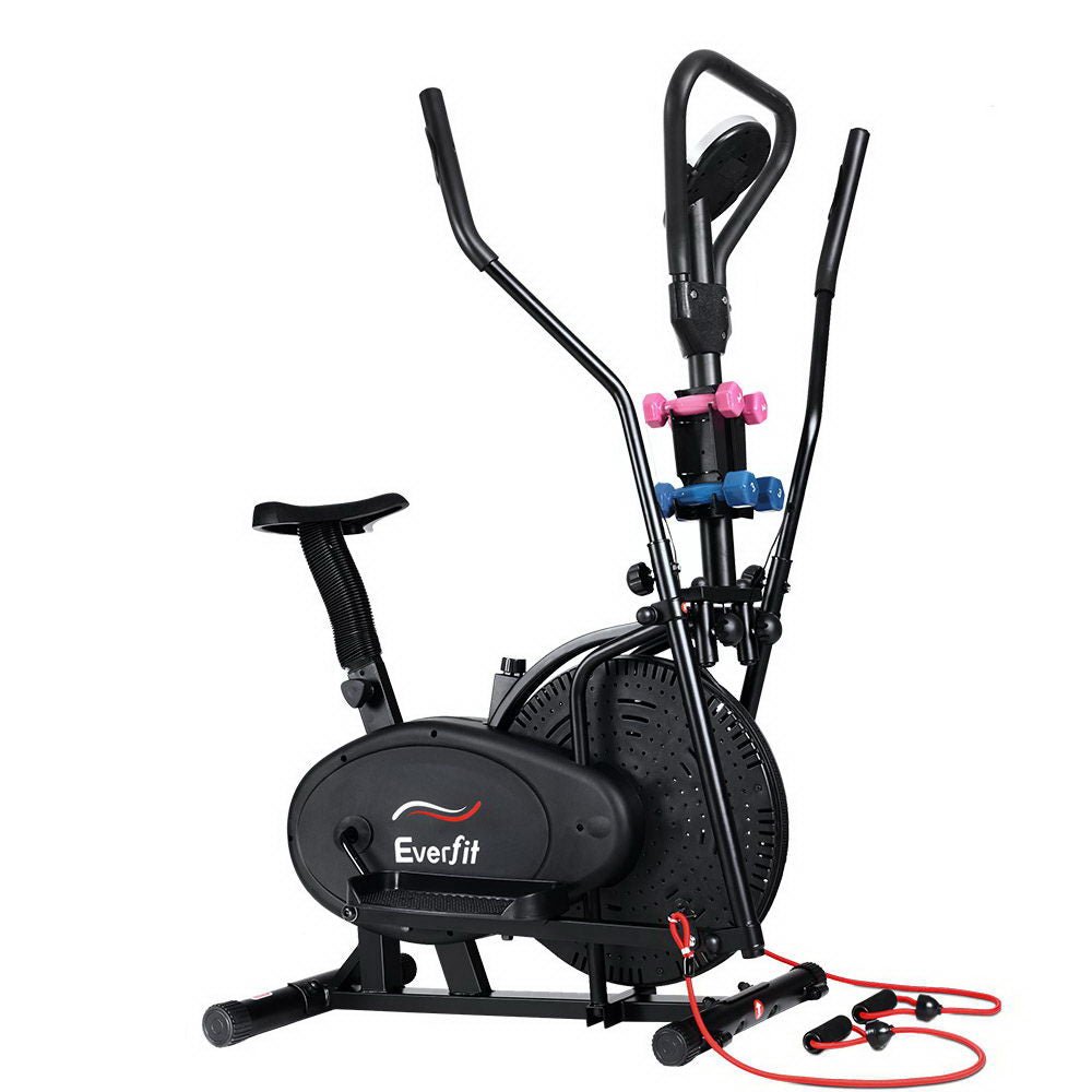 6in1 Elliptical Cross Trainer Exercise Bike Bicycle Home Gym Fitness Machine Running Walking - Rivercity House & Home Co. (ABN 18 642 972 209) - Affordable Modern Furniture Australia