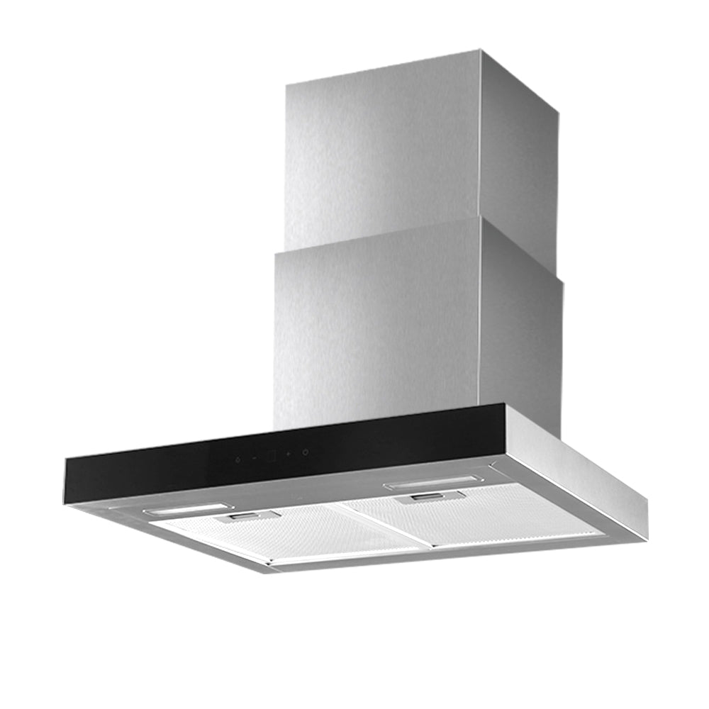 Devanti Rangehood 600mm Range Hood 60cm Stainless Steel Glass Kitchen Canopy - Rivercity House & Home Co. (ABN 18 642 972 209) - Affordable Modern Furniture Australia