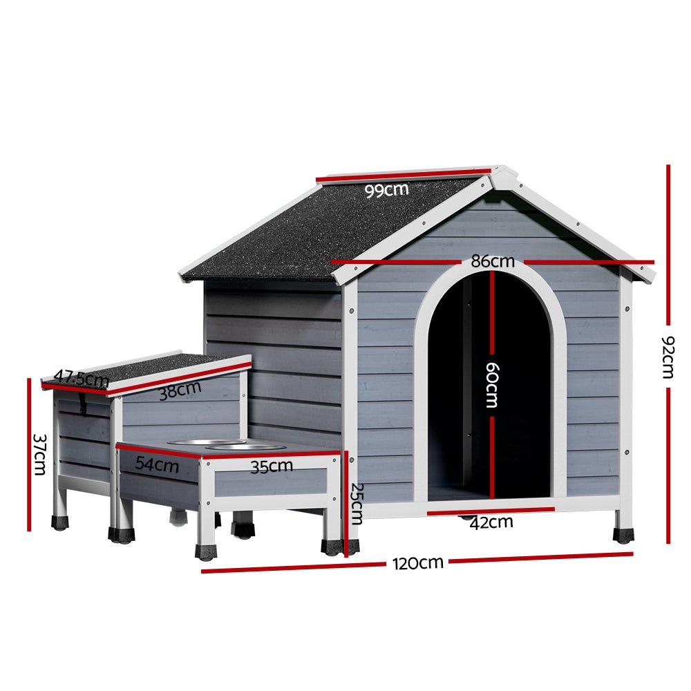Dog Kennel House Large Wooden Outdoor Pet Kennels Indoor Puppy Cabin - Pet Care > Dog Supplies - Rivercity House & Home Co. (ABN 18 642 972 209) - Affordable Modern Furniture Australia