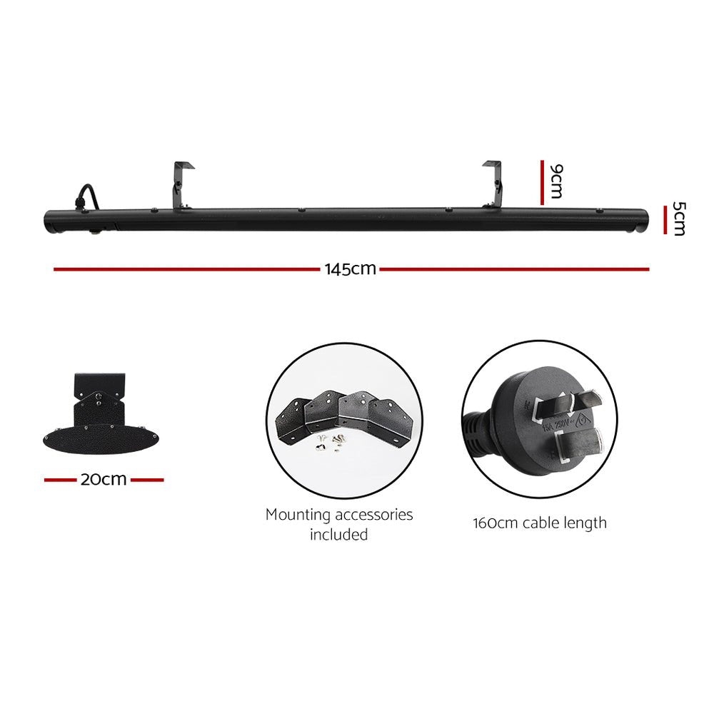Electric Infrared Radiant Strip Heater 2400W - Rivercity House & Home Co. (ABN 18 642 972 209) - Affordable Modern Furniture Australia