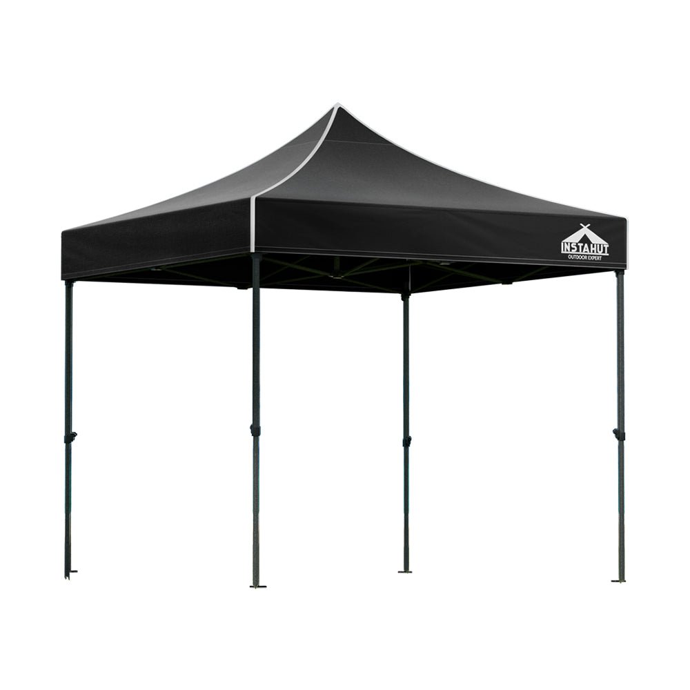 Gazebo Pop Up Marquee 3x3 Outdoor Wedding Base Pod Kit Black - Home & Garden > Shading - Rivercity House & Home Co. (ABN 18 642 972 209) - Affordable Modern Furniture Australia