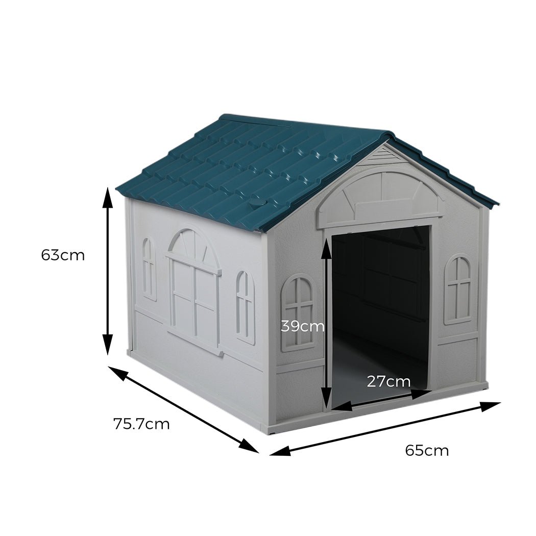 Large Dog Kennel Indoor Outdoor with Ventilation - Blue - Rivercity House & Home Co. (ABN 18 642 972 209) - Affordable Modern Furniture Australia