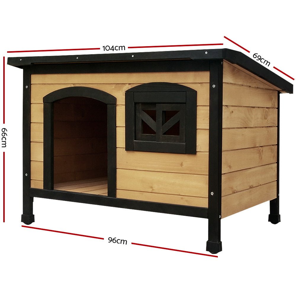 Large Wooden Pet Kennel with Lift Up Roof - Rivercity House & Home Co. (ABN 18 642 972 209) - Affordable Modern Furniture Australia