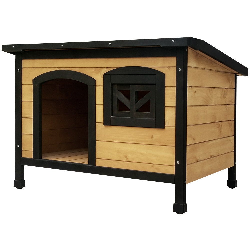 Large Wooden Pet Kennel with Lift Up Roof - Rivercity House & Home Co. (ABN 18 642 972 209) - Affordable Modern Furniture Australia