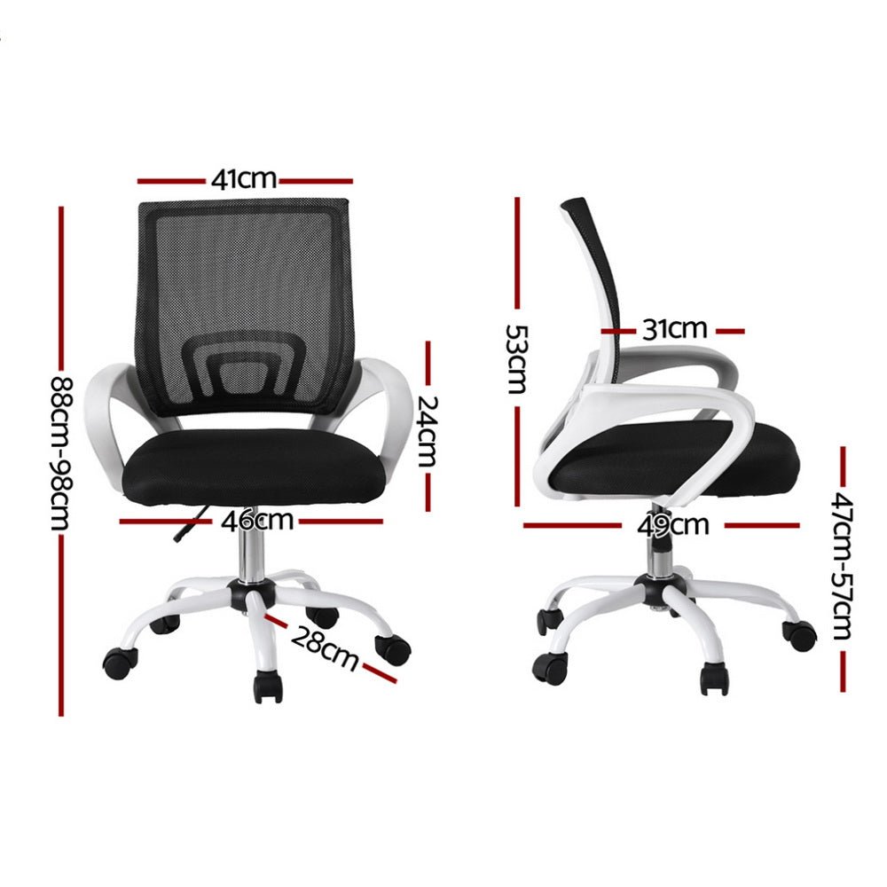Office Chair Mesh Computer Gaming Desk Chairs Work Study Mid Back - Furniture > Office > Office & Desk Chairs - Rivercity House & Home Co. (ABN 18 642 972 209) - Affordable Modern Furniture Australia