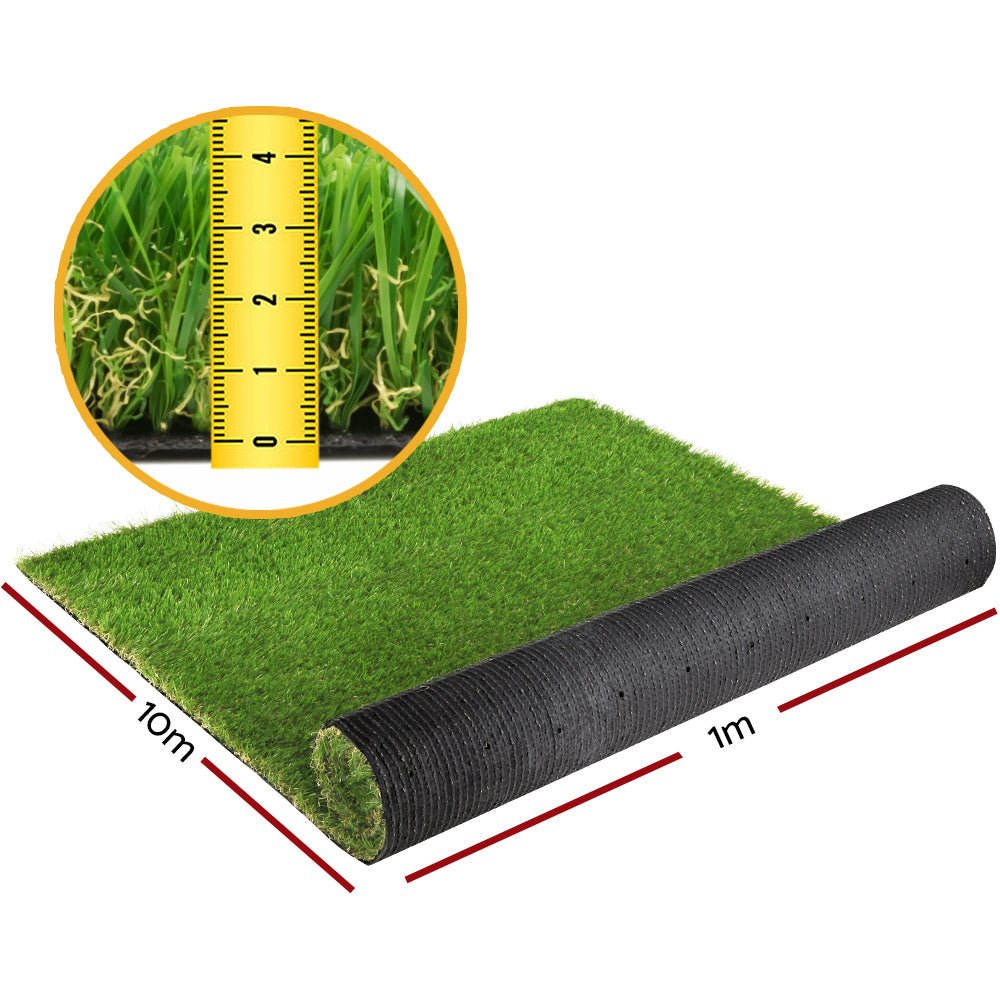 Primeturf Synthetic 40mm 1.9mx5m 9.5sqm Artificial Grass Fake Turf 4 - coloured Plants Plastic Lawn - Rivercity House & Home Co. (ABN 18 642 972 209) - Affordable Modern Furniture Australia