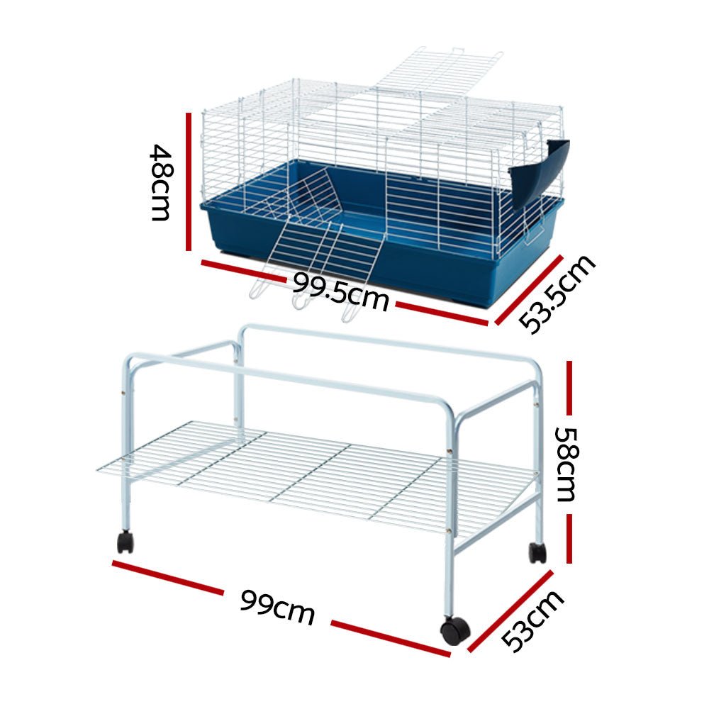Rabbit Cage 100cm Hamster Bunny Guinea Pig - Pet Care > Coops & Hutches - Rivercity House & Home Co. (ABN 18 642 972 209) - Affordable Modern Furniture Australia