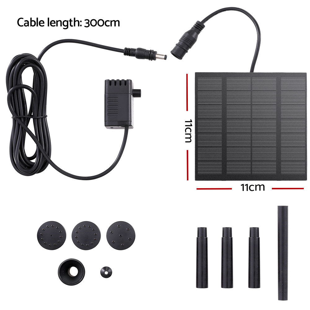 Solar Pond Pump Submersible Water Fountain Kit 2.6FT - Home & Garden > Fountains > Fountain & Ponds Accessories - Rivercity House & Home Co. (ABN 18 642 972 209) - Affordable Modern Furniture Australia