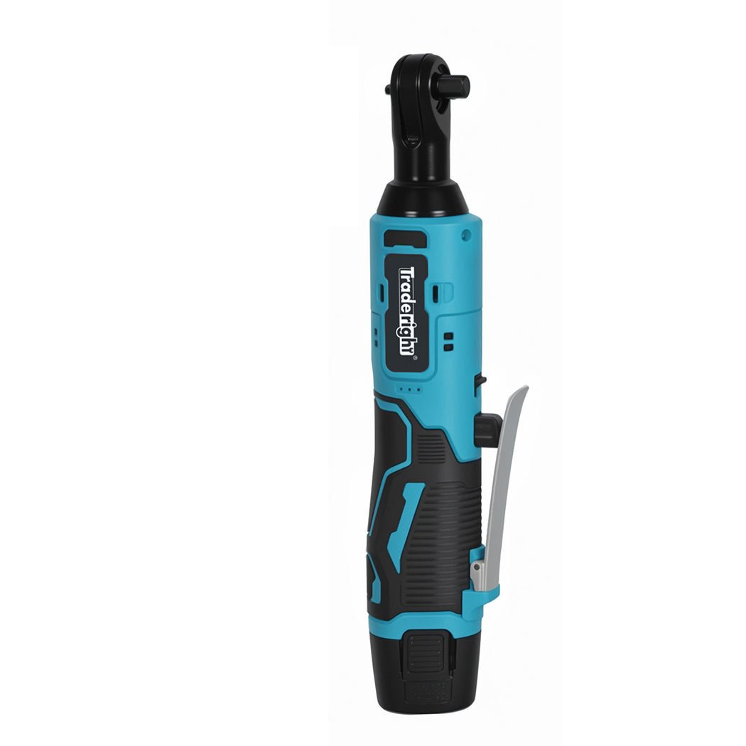 Traderight 12V Cordless 3/8" Drive Ratchet Wrench Kit 42N·m Torque - Blue and Black - Rivercity House & Home Co. (ABN 18 642 972 209) - Affordable Modern Furniture Australia
