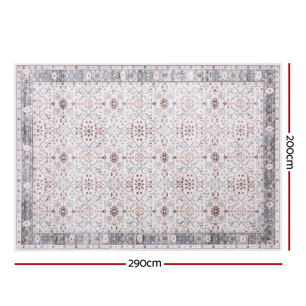 Washable Floor Rug 200x290cm Large Area Rug Modern Living Room Carpet - Home & Garden > Rugs > Floor Rugs - Rivercity House & Home Co. (ABN 18 642 972 209) - Affordable Modern Furniture Australia