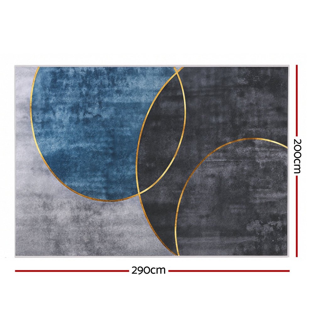 Washable Floor Rug 200X290cm Large Geometric Area Rug Modern Floor Carpet - Home & Garden > Rugs > Floor Rugs - Rivercity House & Home Co. (ABN 18 642 972 209) - Affordable Modern Furniture Australia