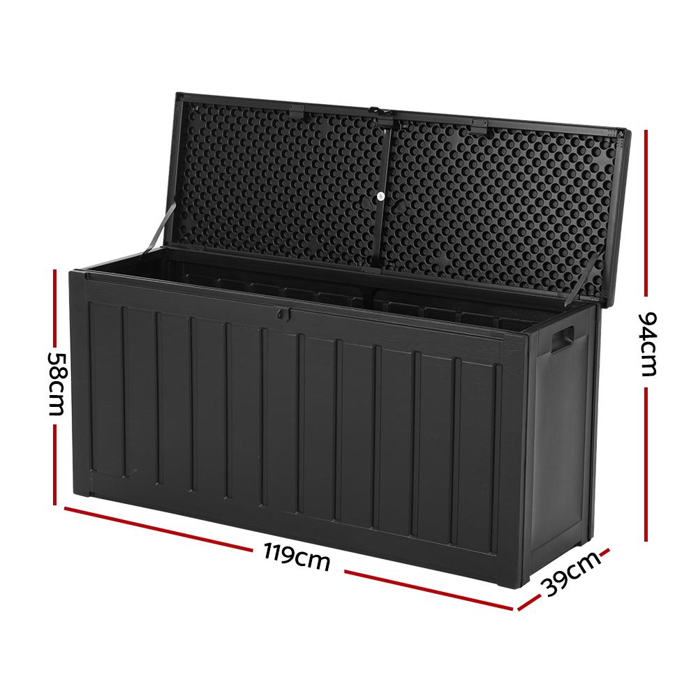240L Outdoor Storage Box Lockable Bench Seat Garden Deck Toy Tool Sheds - Rivercity House & Home Co. (ABN 18 642 972 209) - Affordable Modern Furniture Australia
