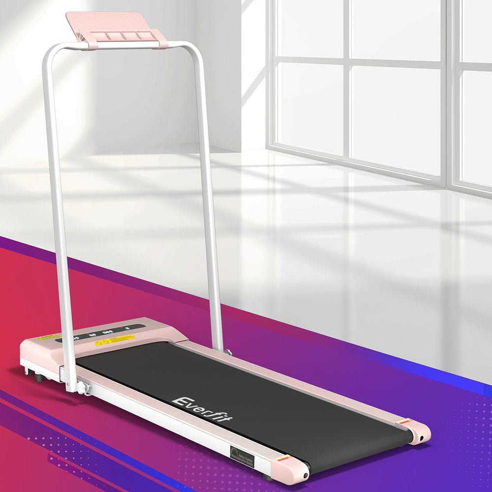 Treadmill Electric Walking Pad Home Gym Office Fitness 380mm Pink - Sports & Fitness > Exercise, Gym and Fitness - Rivercity House & Home Co. (ABN 18 642 972 209) - Affordable Modern Furniture Australia