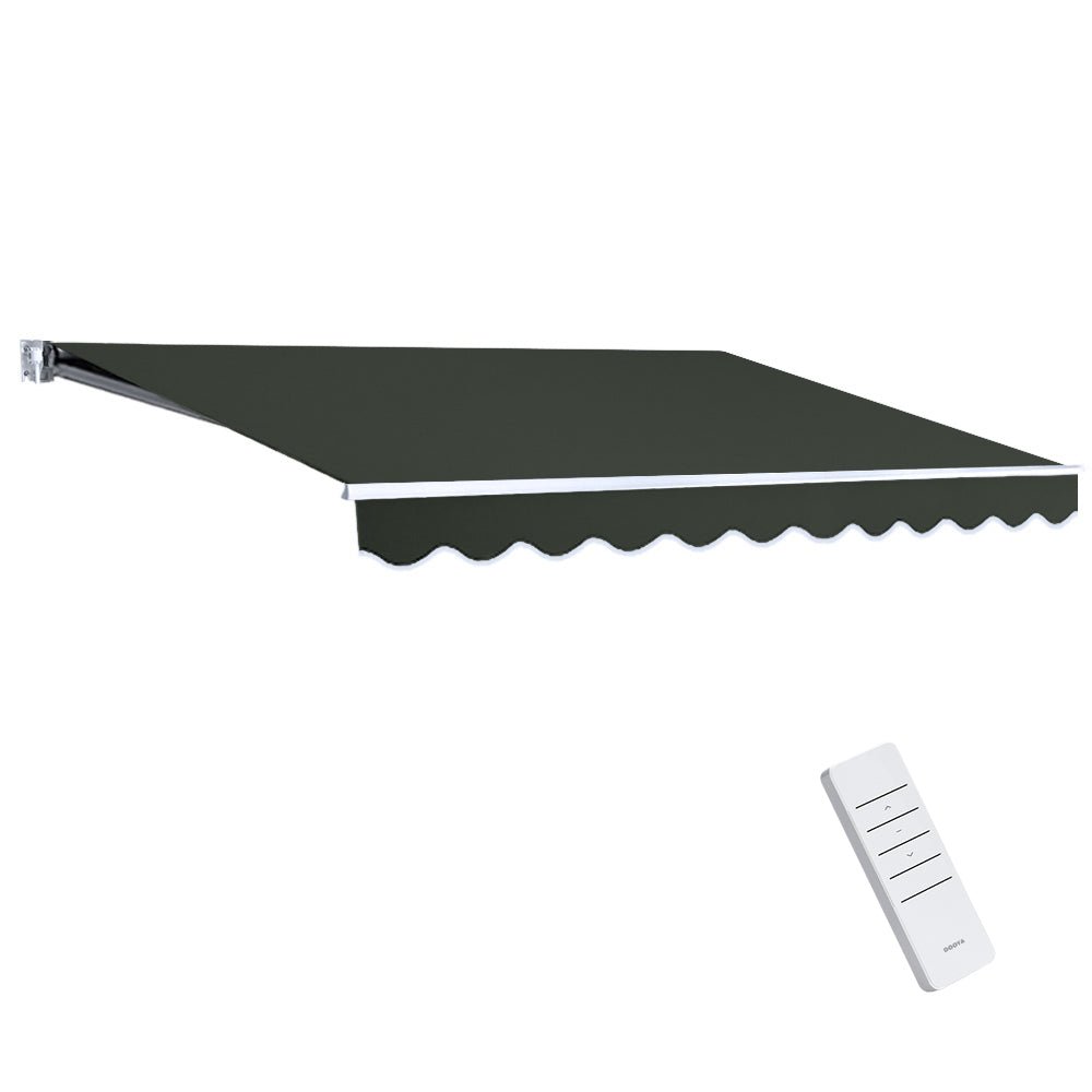 Folding Arm Awning Motorised Retractable Outdoor Sunshade 5X3M - Home & Garden > Shading - Rivercity House & Home Co. (ABN 18 642 972 209) - Affordable Modern Furniture Australia