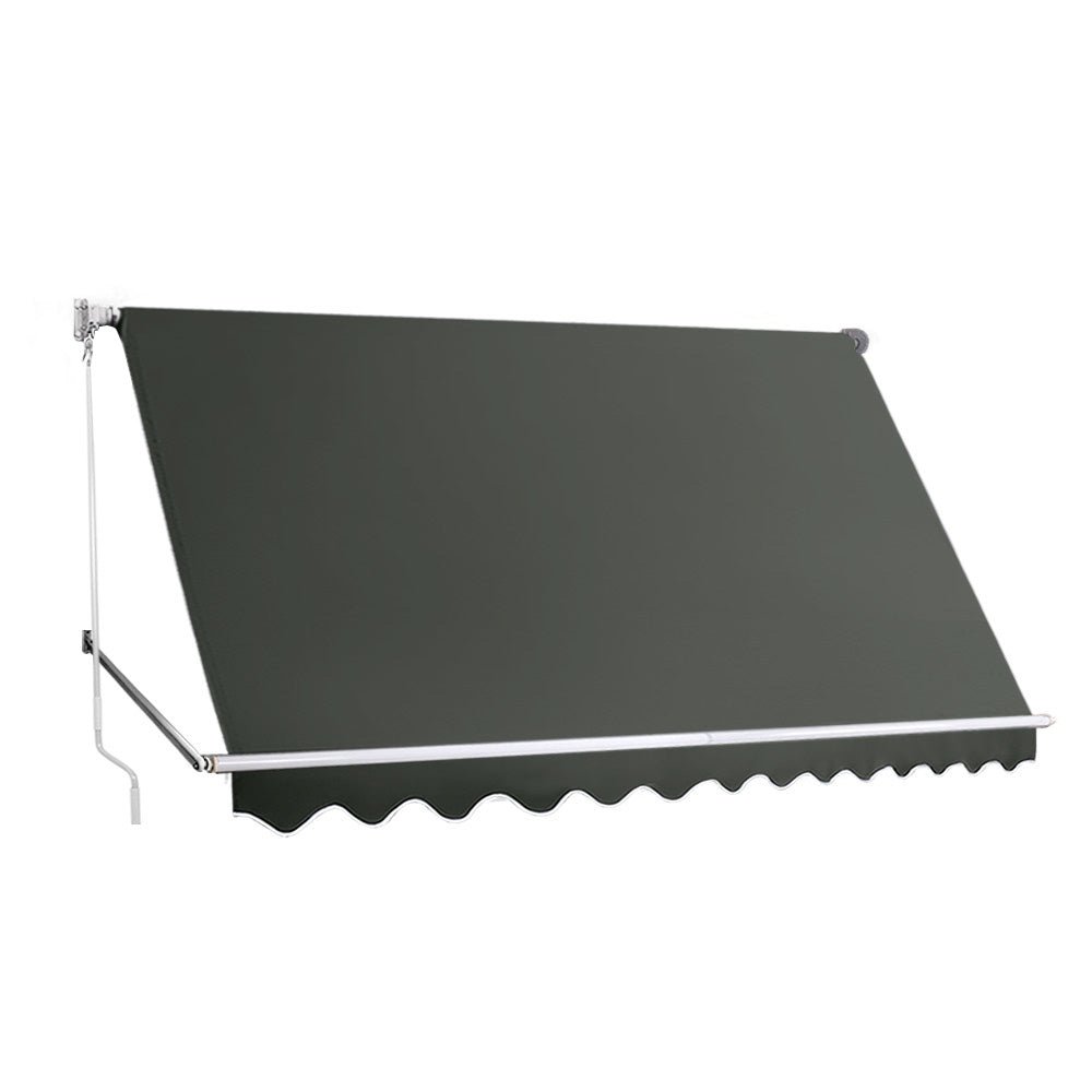Window Fixed Pivot Arm Awning Outdoor Blinds Retractable Canopy3.1X2.1M - Home & Garden > Shading - Rivercity House & Home Co. (ABN 18 642 972 209) - Affordable Modern Furniture Australia