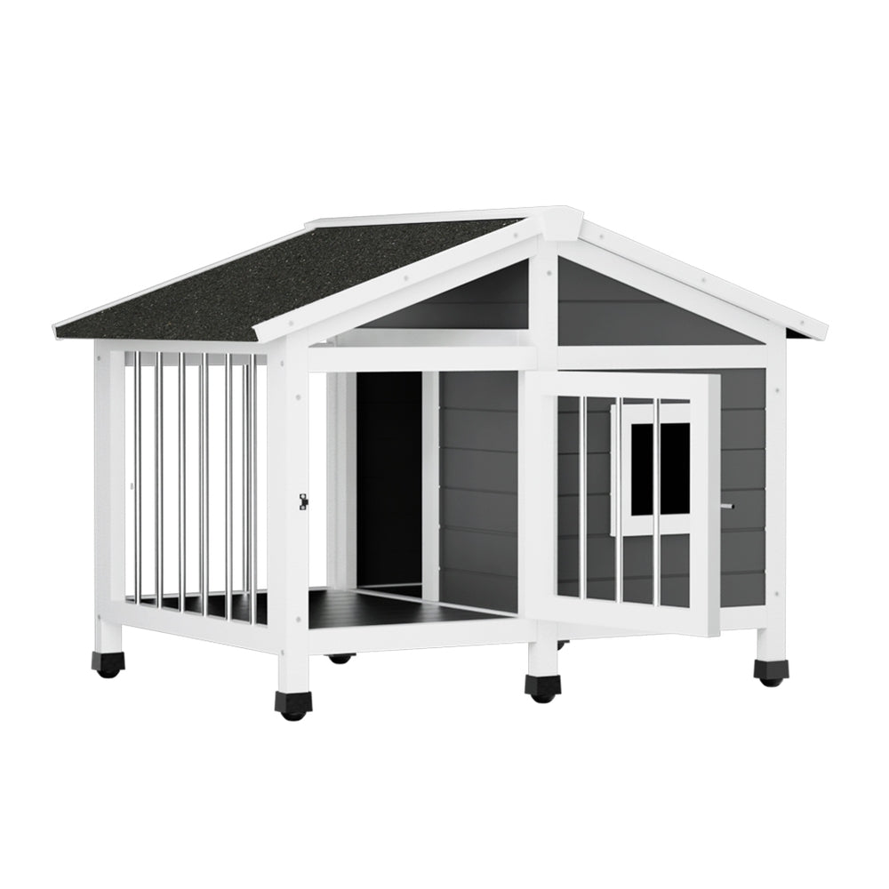 Large Deluxe Dog Cabin Kennel - Pet Care > Dog Supplies - Rivercity House & Home Co. (ABN 18 642 972 209) - Affordable Modern Furniture Australia