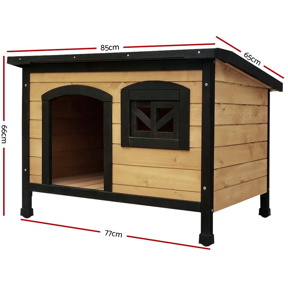 Medium Wooden Pet Kennel with Lift Up Roof - Rivercity House & Home Co. (ABN 18 642 972 209) - Affordable Modern Furniture Australia