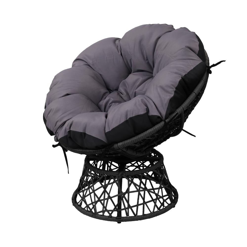 Papasan Chair - Black - Rivercity House & Home Co. (ABN 18 642 972 209) - Affordable Modern Furniture Australia