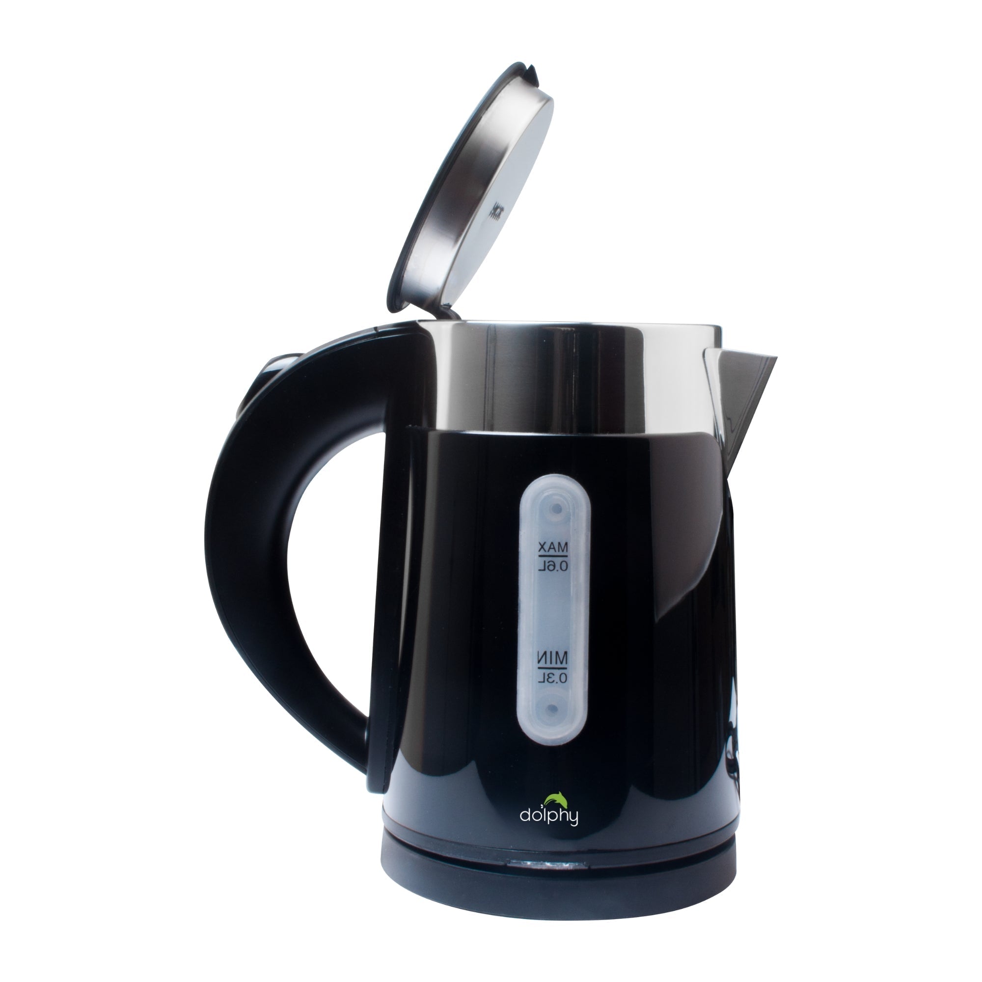 0.6L Stainless Steel Electric Kettle Black - Appliances > Kitchen Appliances > Kettles - Rivercity House & Home Co. (ABN 18 642 972 209) - Affordable Modern Furniture Australia