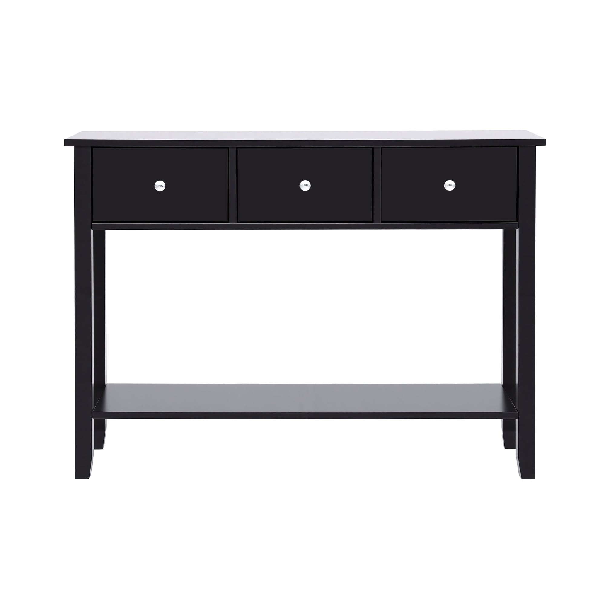 100CM Console Table with 3 Drawers for Hallway Entryway Sofa - Black - Furniture > Living Room > Side Tables - Rivercity House & Home Co. (ABN 18 642 972 209) - Affordable Modern Furniture Australia