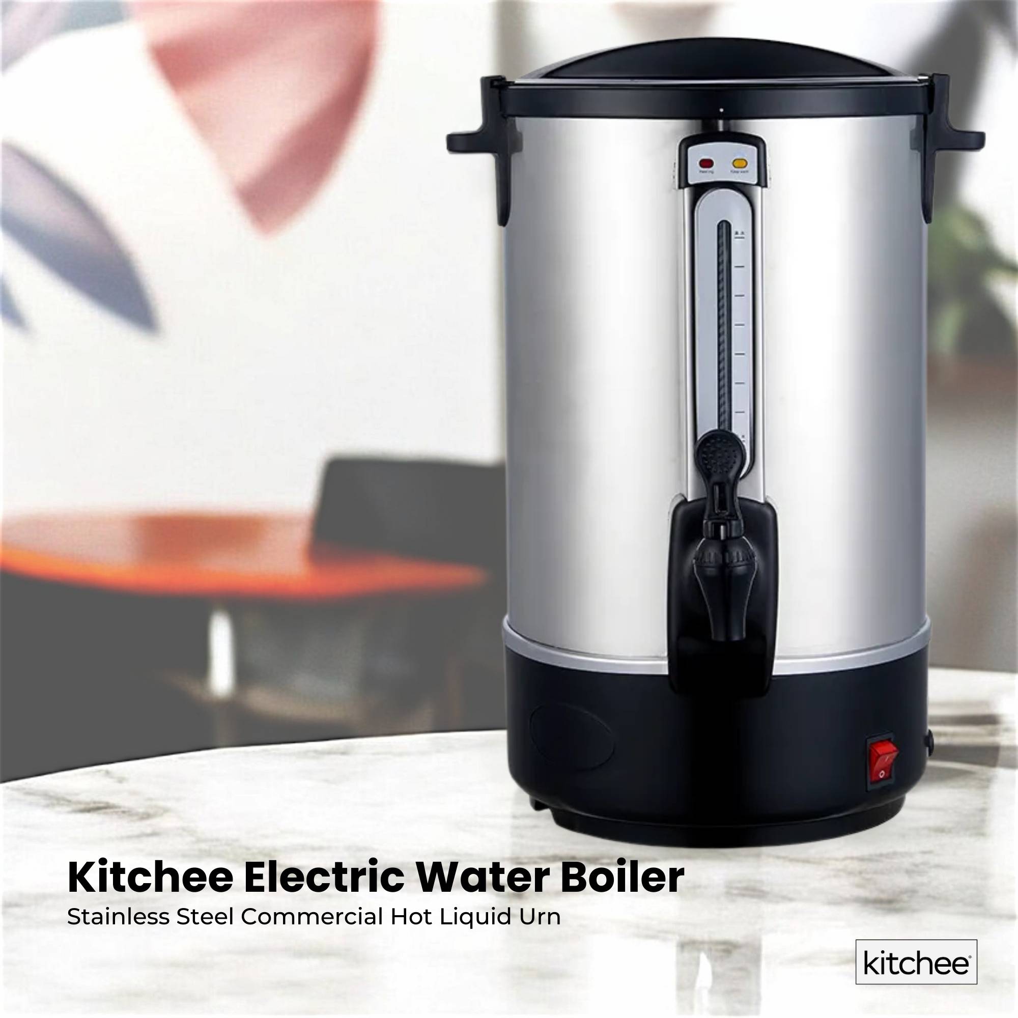 10L Electric Water Boiler - Stainless Steel Commercial Hot Liquid Urn - Appliances > Kitchen Appliances > Kettles - Rivercity House & Home Co. (ABN 18 642 972 209) - Affordable Modern Furniture Australia