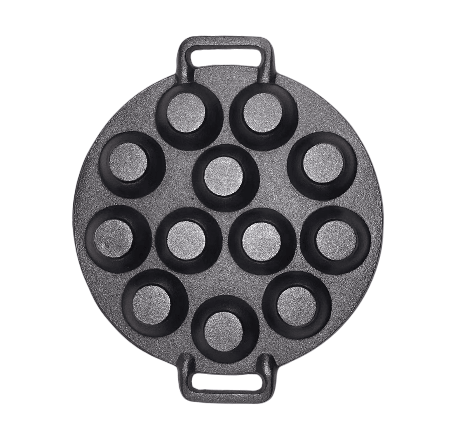 12 Holes Mini Cast Iron Cake Pan Mini Dutch Pancake Cake Pan - Furniture > Dining > Dining Set - Rivercity House & Home Co. (ABN 18 642 972 209) - Affordable Modern Furniture Australia