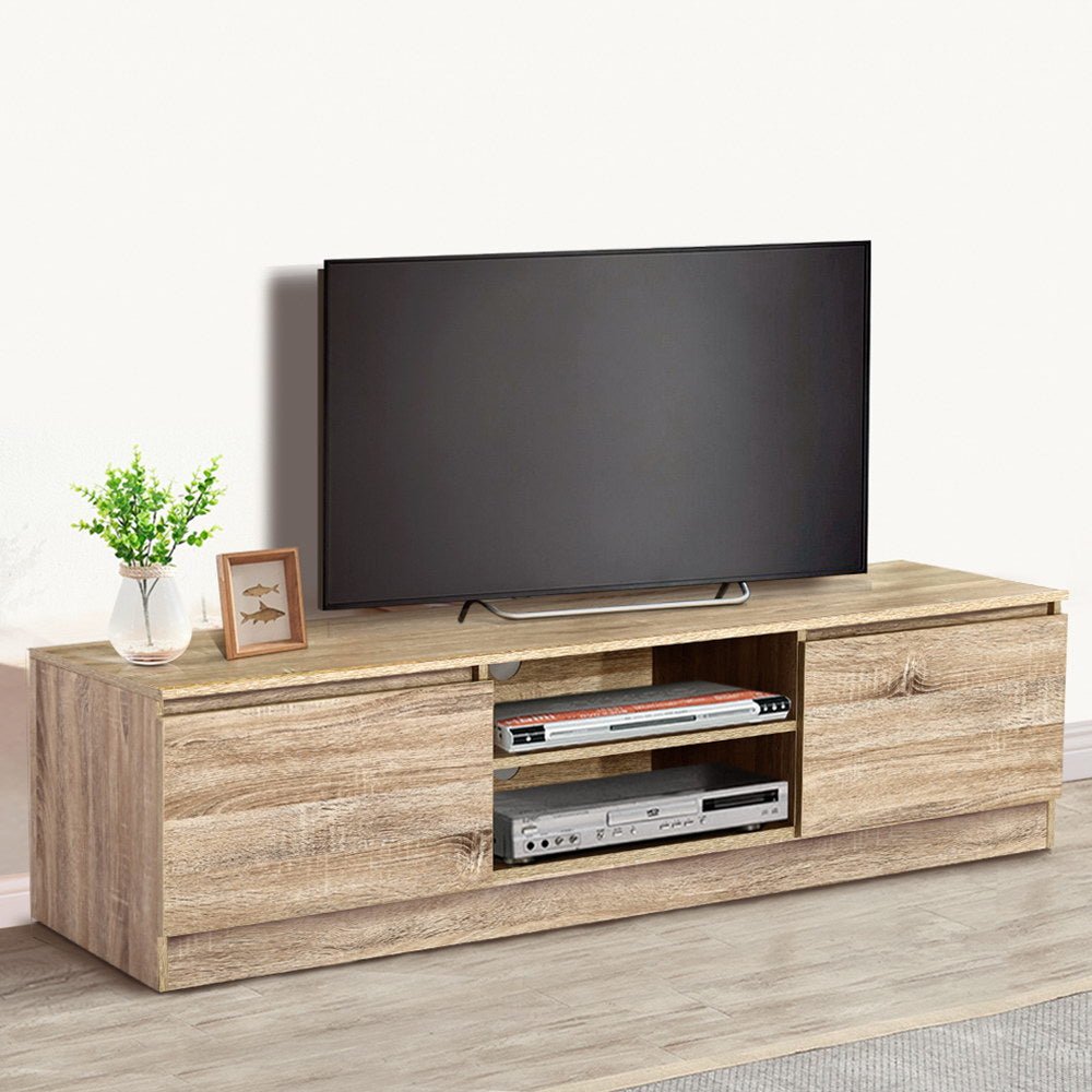 160CM Wooden Entertainment Unit - Rivercity House & Home Co. (ABN 18 642 972 209) - Affordable Modern Furniture Australia