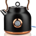 1.7L Electric Water Kettle with Temperature Display - Black