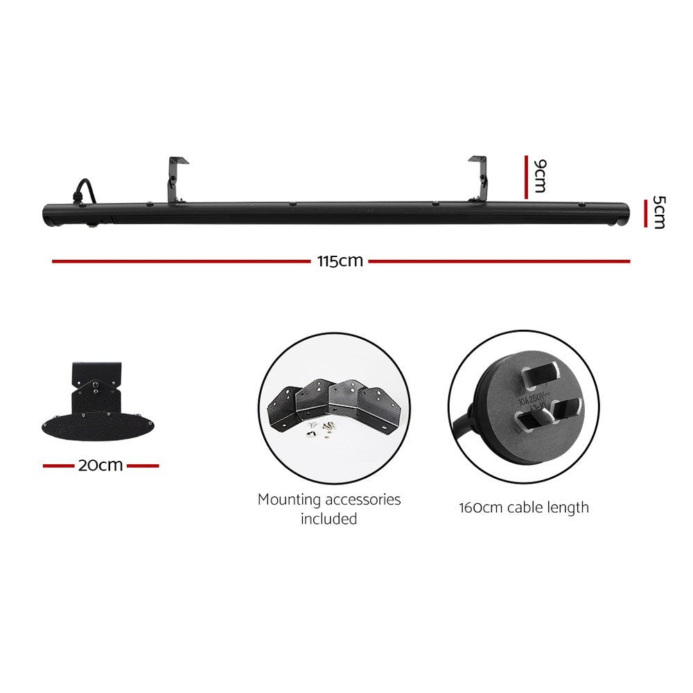 1800W Electric Radiant Strip Heater With Remote Control - Rivercity House & Home Co. (ABN 18 642 972 209) - Affordable Modern Furniture Australia