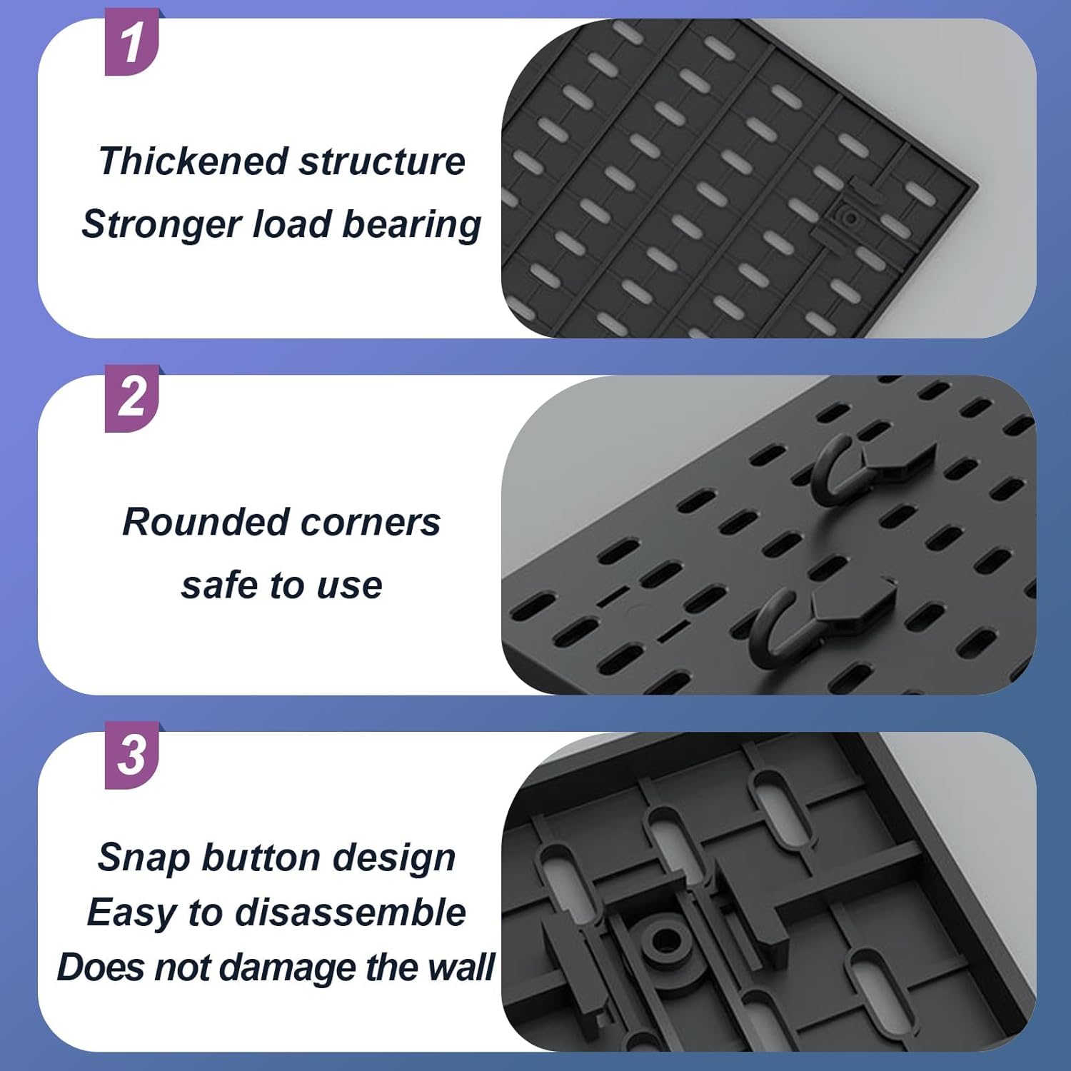 2 Pack Desk Pegboard Organiser Kit with Hooks, Tray & Clamp Mount for Office & Gaming Setup - Black - Home & Garden > Home Office Accessories > Desk Accessories - Rivercity House & Home Co. (ABN 18 642 972 209) - Affordable Modern Furniture Australia