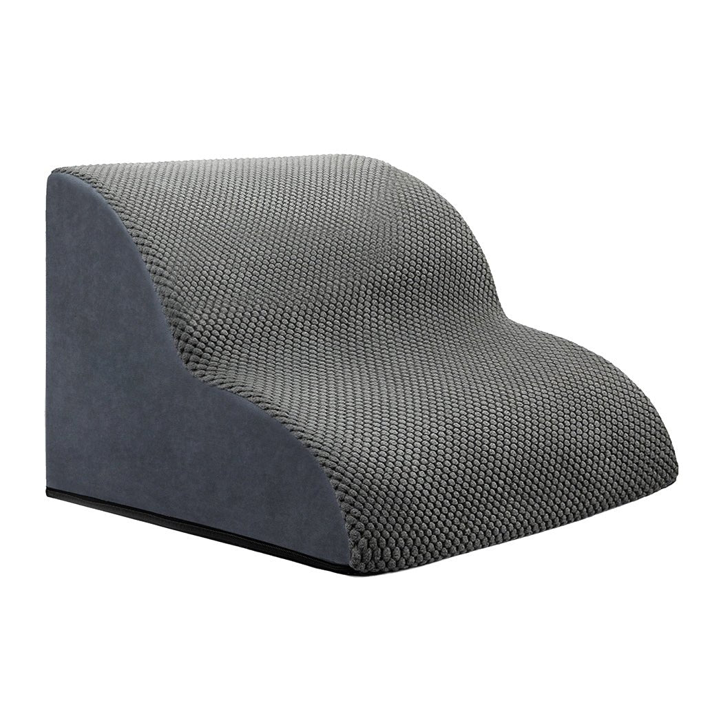 2 - Step Pet Stairs with High - Density Foam and Non - Slip Surface - Grey - Rivercity House & Home Co. (ABN 18 642 972 209) - Affordable Modern Furniture Australia