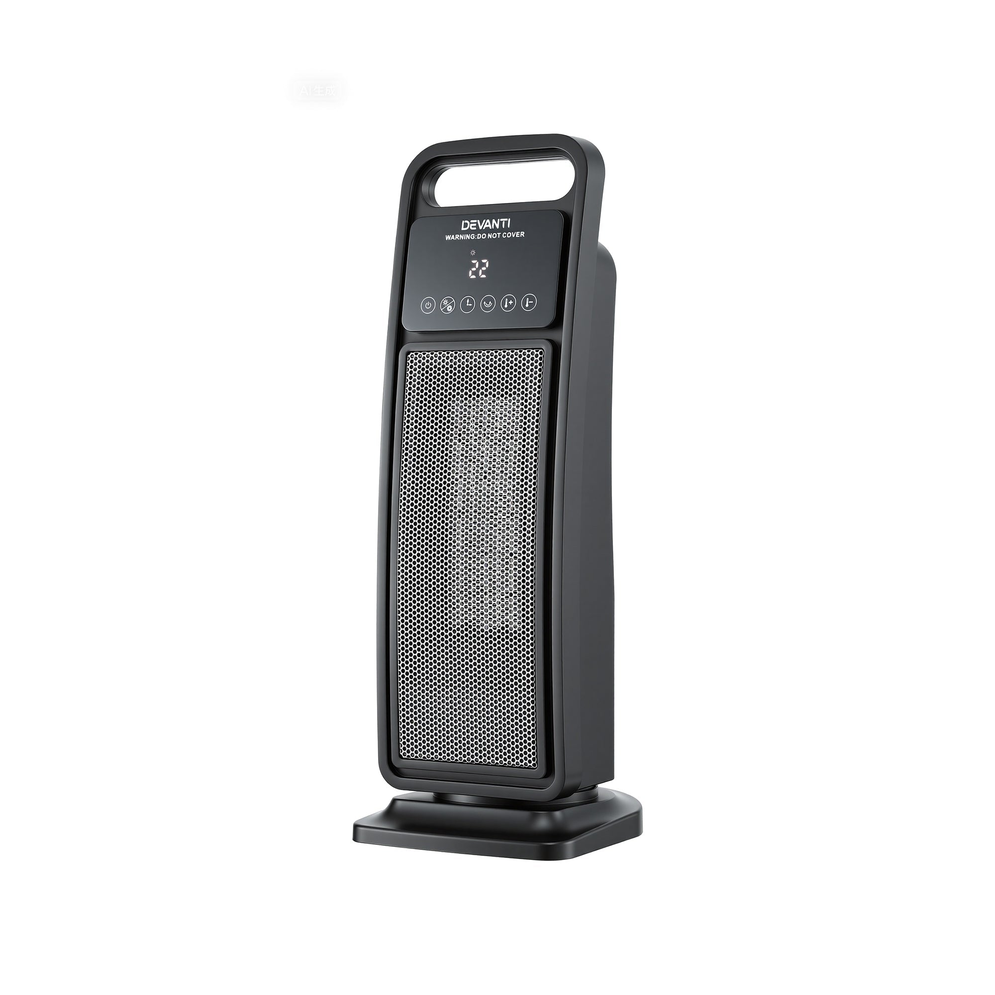 2000W Ceramic Tower Heater Space Heaters Indoor Oscillating Black - Appliances > Heaters > Electric Heaters - Rivercity House & Home Co. (ABN 18 642 972 209) - Affordable Modern Furniture Australia