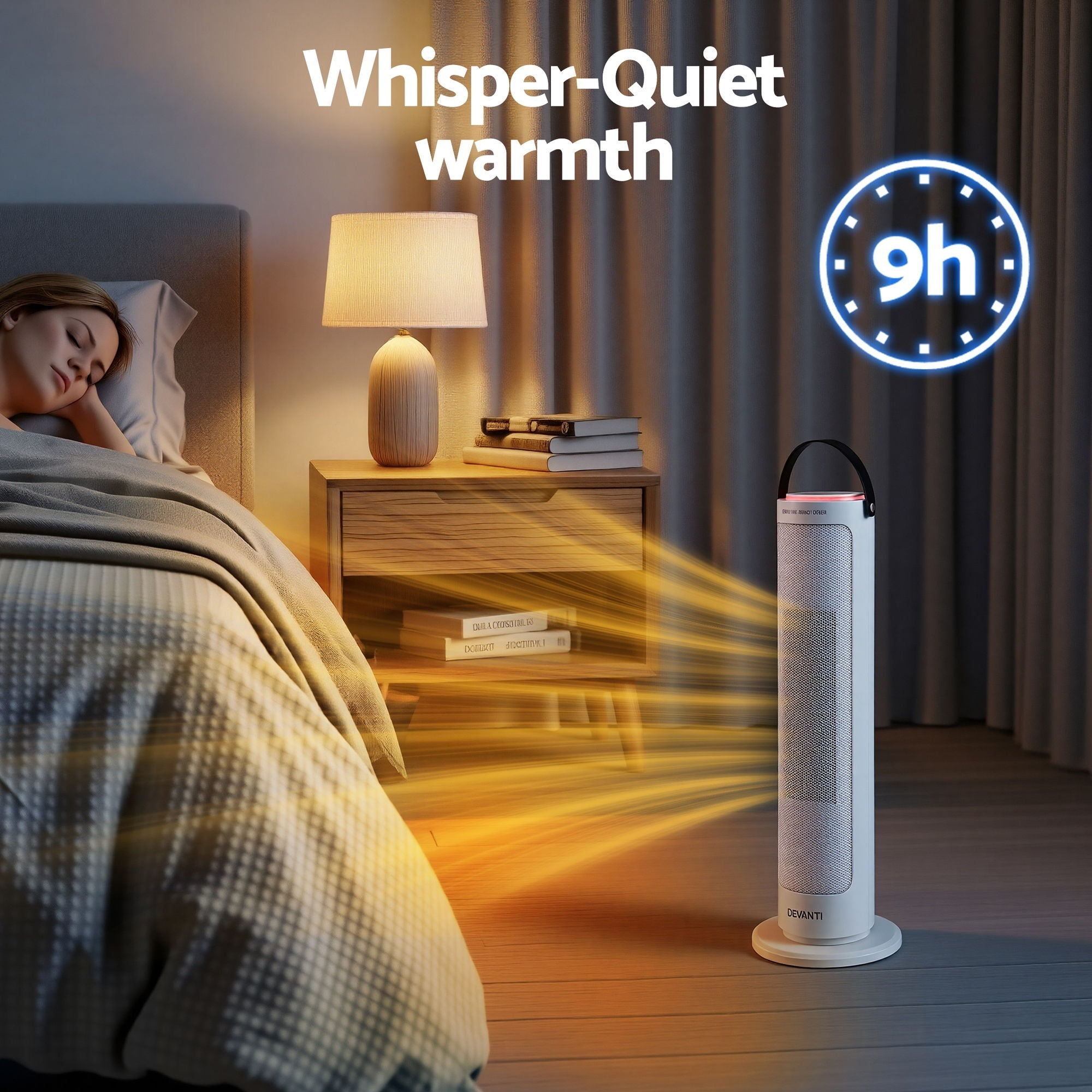 2000W Ceramic Tower Heater Space Heaters Oscillating Indoor White - Appliances > Heaters > Electric Heaters - Rivercity House & Home Co. (ABN 18 642 972 209) - Affordable Modern Furniture Australia