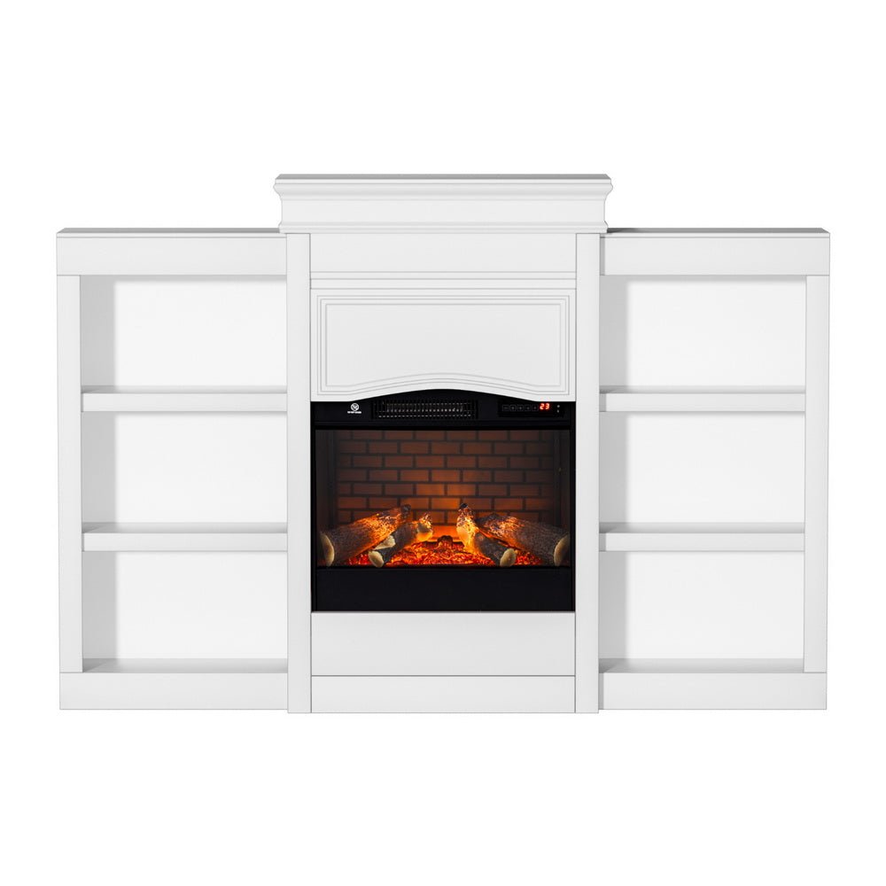2000W Electric Fireplace Fire Heater White - Appliances > Heaters > Electric Heaters - Rivercity House & Home Co. (ABN 18 642 972 209) - Affordable Modern Furniture Australia