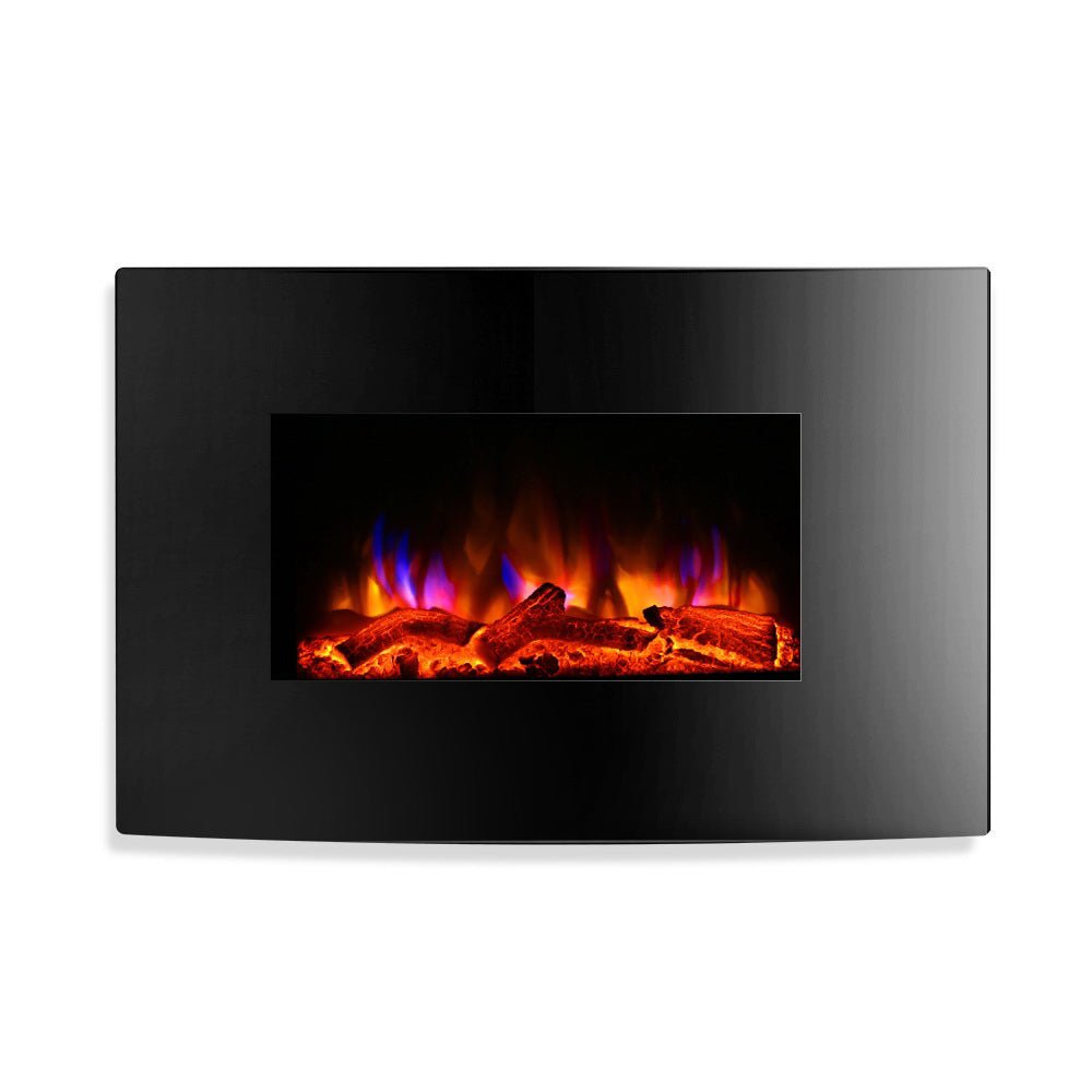 2000W Realistic Flame Effect Wall Mounted Fireplace - Rivercity House & Home Co. (ABN 18 642 972 209) - Affordable Modern Furniture Australia