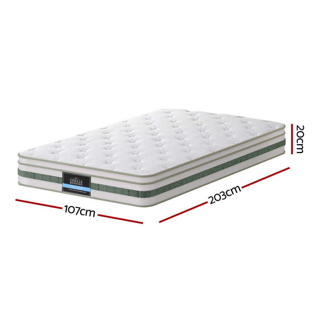 20cm King Single Green Tea Mattresses - Furniture > Mattresses > Single Mattress - Rivercity House & Home Co. (ABN 18 642 972 209) - Affordable Modern Furniture Australia