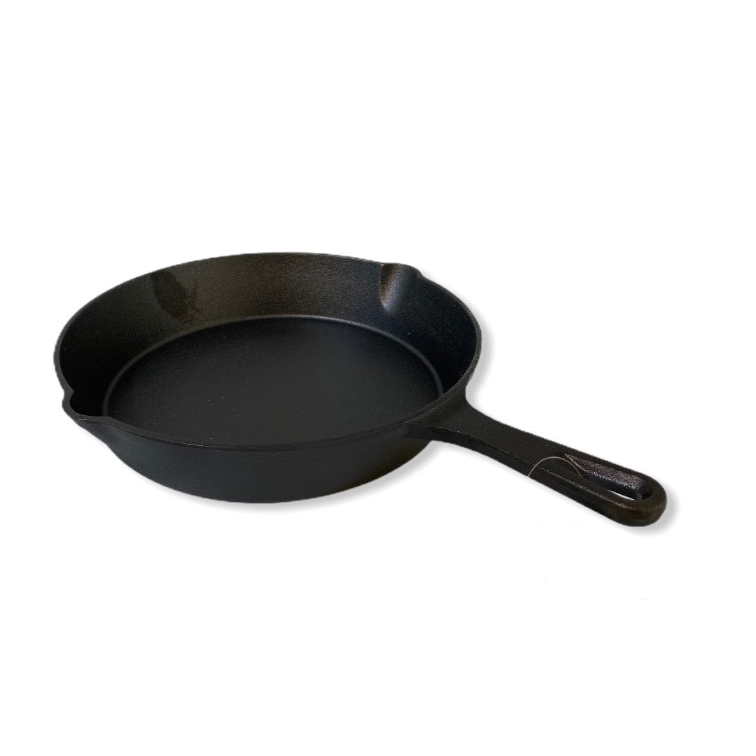 25 cm Cast Iron Skillet Barbecue Fry Pan Pre - Seasoned Oven Safe Grill Frypan - Home & Garden > BBQ > BBQ Tools - Rivercity House & Home Co. (ABN 18 642 972 209) - Affordable Modern Furniture Australia