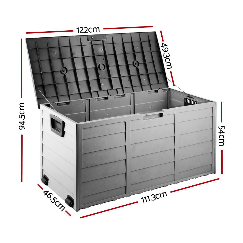 290L Outdoor Storage Box - Black - Rivercity House & Home Co. (ABN 18 642 972 209) - Affordable Modern Furniture Australia