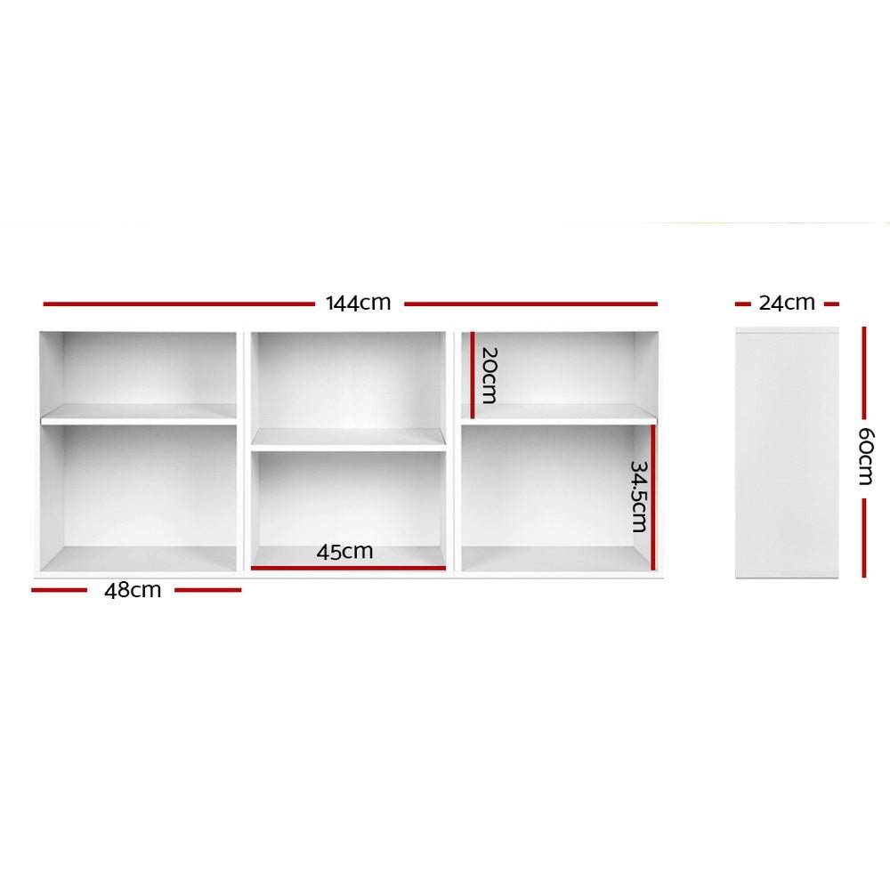 3 Piece Storage Shelf in White - Furniture - Rivercity House & Home Co. (ABN 18 642 972 209) - Affordable Modern Furniture Australia