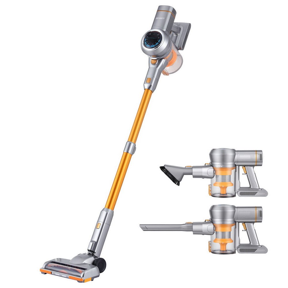 300W Stick Vacuum Cleaner Cordless Self - Standing Golden - Appliances > Vacuum Cleaners > Vacuum Cleaner Accessories - Rivercity House & Home Co. (ABN 18 642 972 209) - Affordable Modern Furniture Australia
