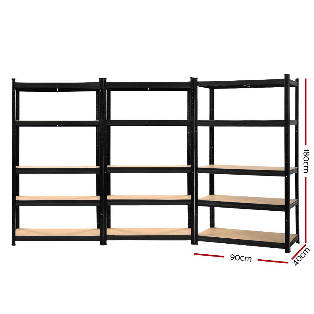 3x1.8M Garage Shelving Warehouse Rack Pallet Racking Storage Shelf ...
