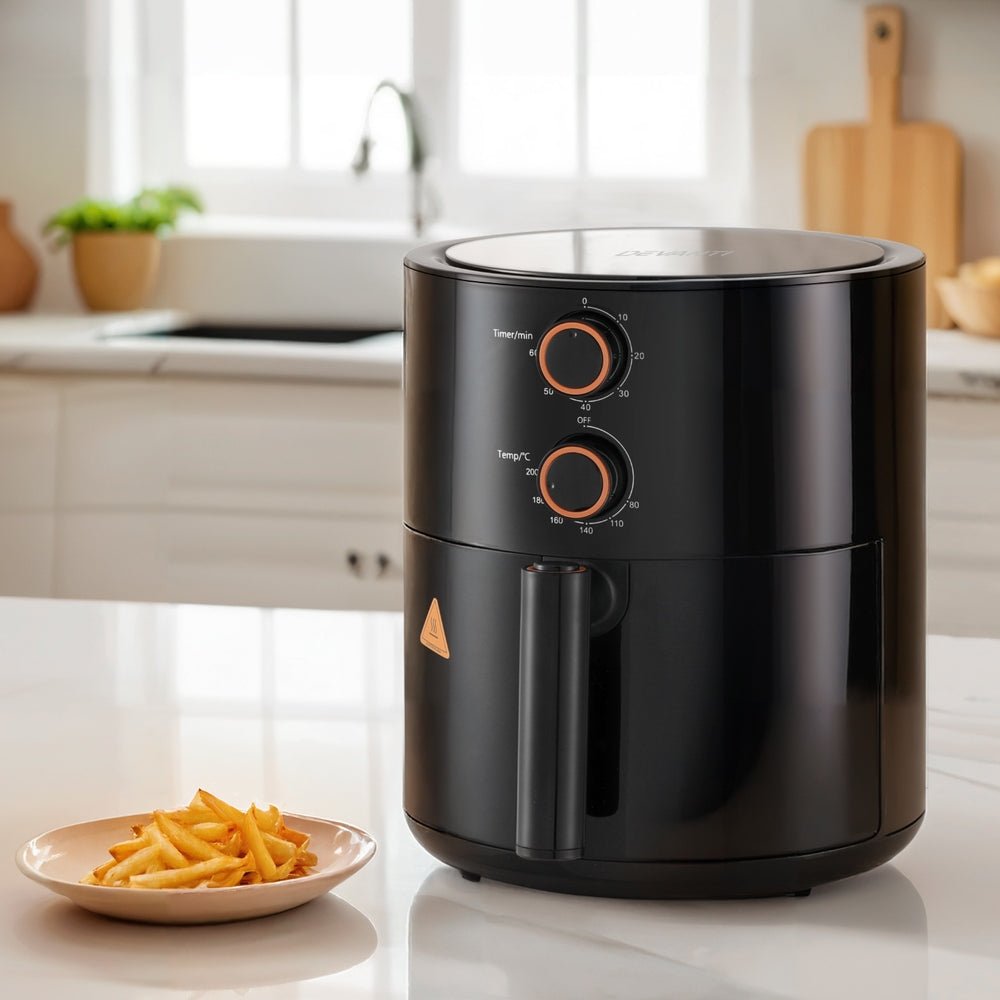 4L Air Fryer Knob Control 1500W - Appliances > Kitchen Appliances > Air Fryers - Rivercity House & Home Co. (ABN 18 642 972 209) - Affordable Modern Furniture Australia