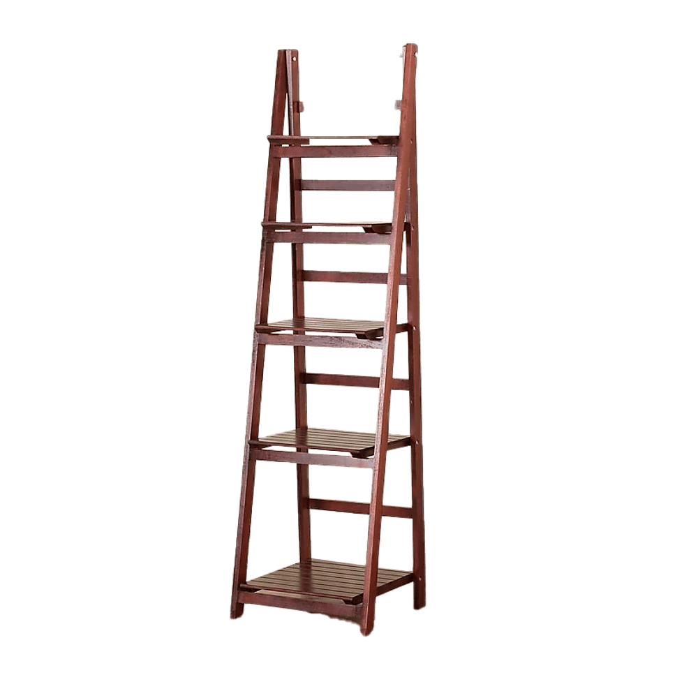 5 Tier Wooden Ladder Shelf Stand - Furniture - Rivercity House & Home Co. (ABN 18 642 972 209) - Affordable Modern Furniture Australia
