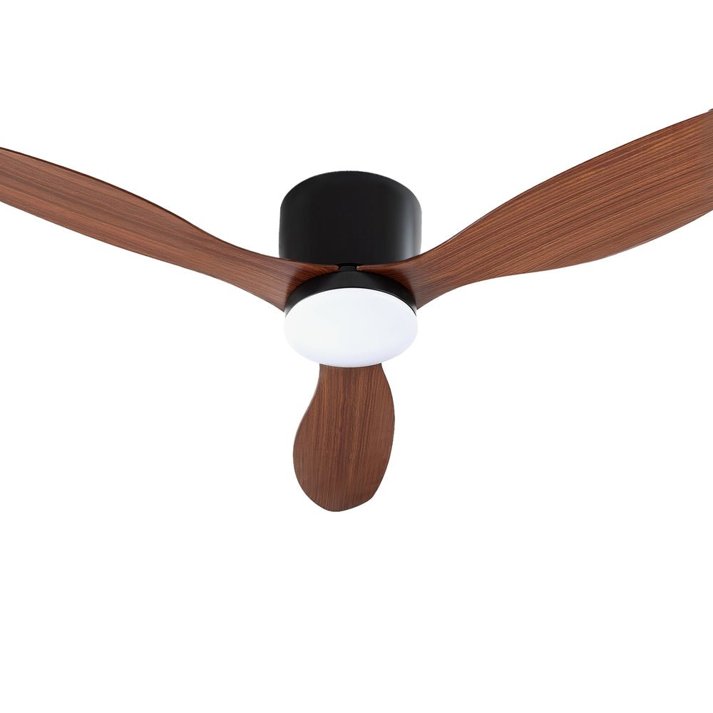 52'' Ceiling Fan DC Motor w/Light w/Remote - Dark Wood - Appliances > Fans > Ceiling Fans - Rivercity House & Home Co. (ABN 18 642 972 209) - Affordable Modern Furniture Australia