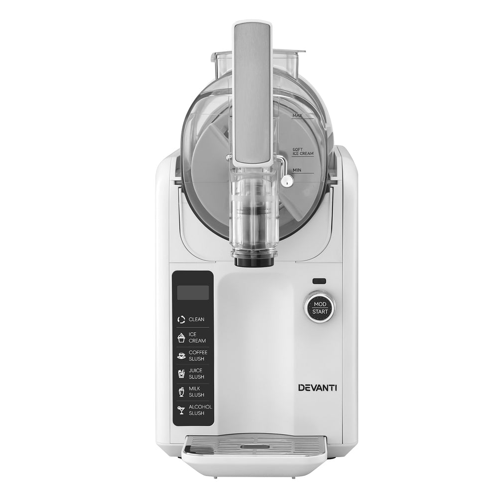 5in1 Slushie Machine Ice Cream Maker 2L White - Appliances > Kitchen Appliances > Ice Makers - Rivercity House & Home Co. (ABN 18 642 972 209) - Affordable Modern Furniture Australia