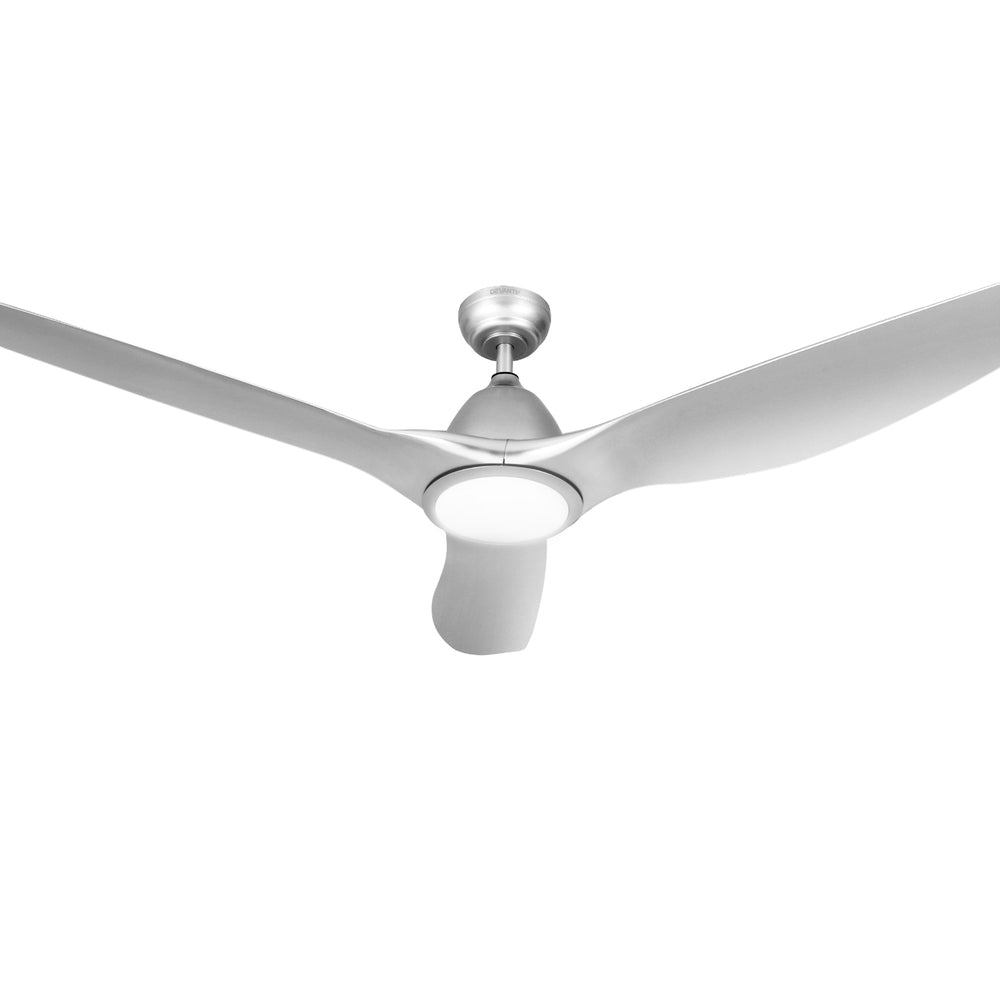 64 Inch Ceiling Fan DC Motor w/Light w/Remote - Silver - Appliances > Fans > Ceiling Fans - Rivercity House & Home Co. (ABN 18 642 972 209) - Affordable Modern Furniture Australia