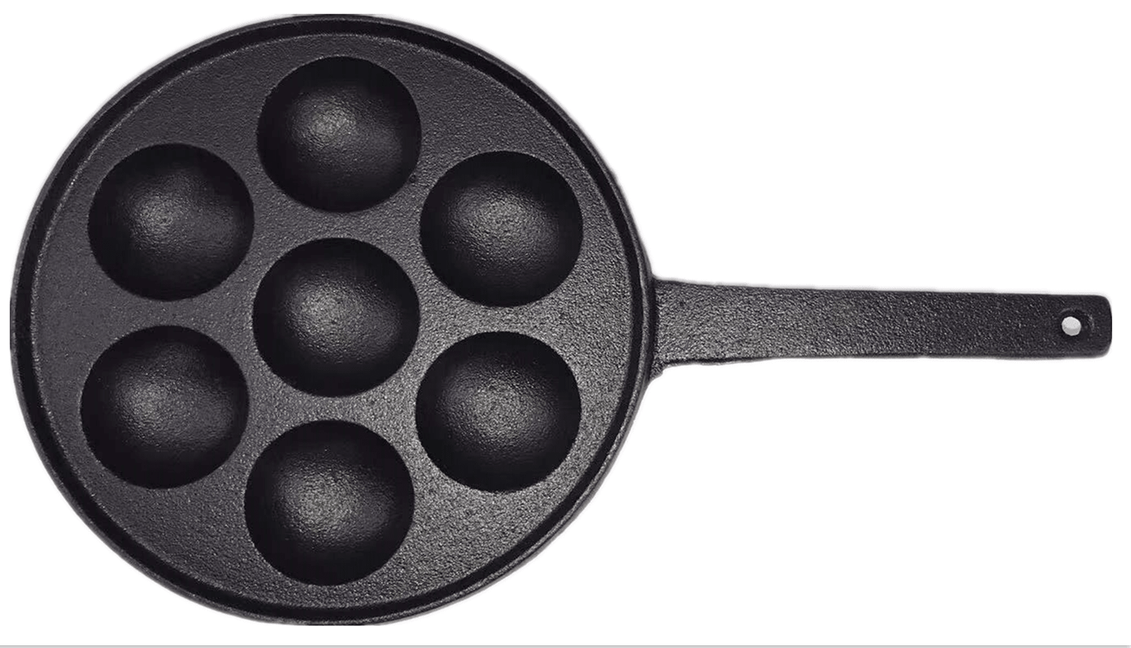 7 Holes Mini Cast Iron Cake Pan Mini Dutch Pancake Cake Pan with Handle - Gift & Novelty > Novelty > Novelty Gifts - Rivercity House & Home Co. (ABN 18 642 972 209) - Affordable Modern Furniture Australia