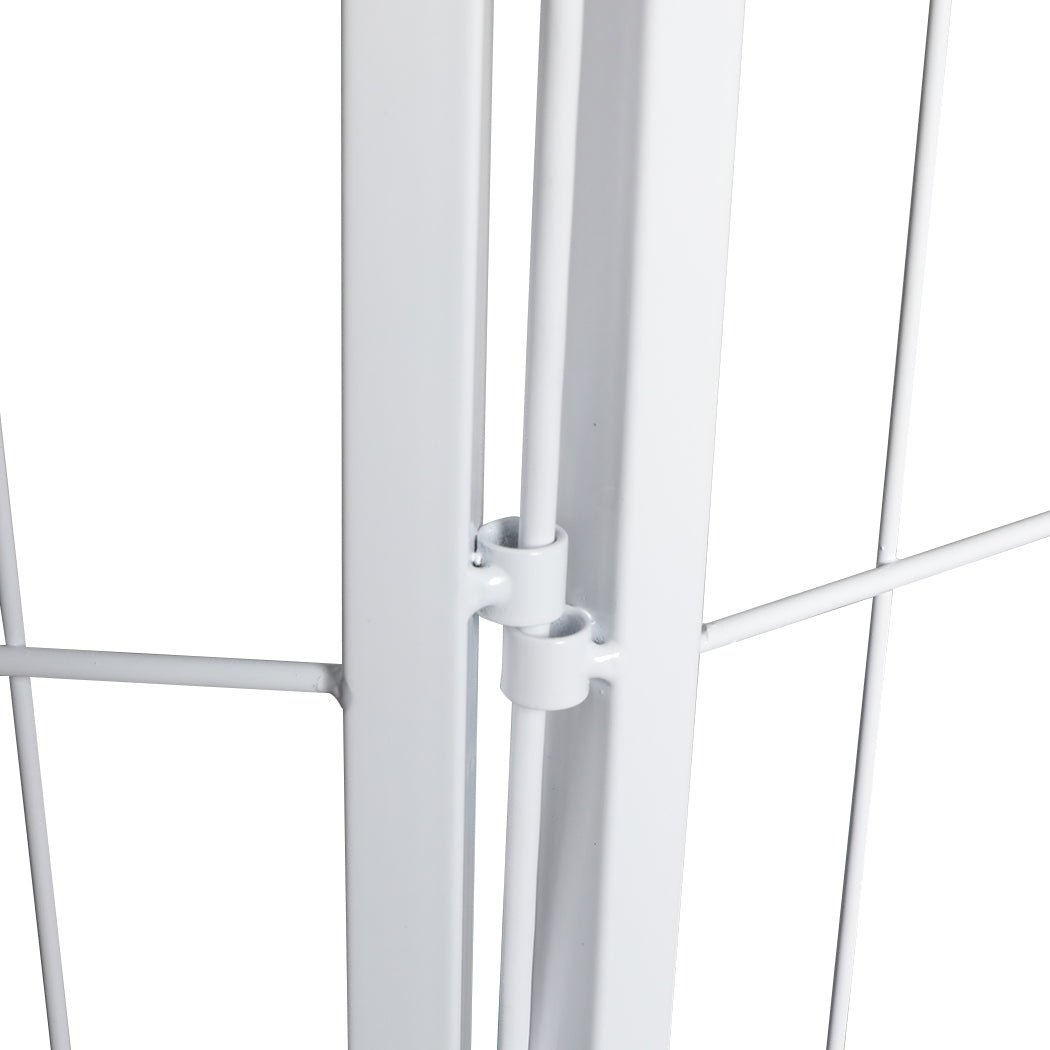 8 - Panel 24'' Pet Dog Playpen with Lockable Gate - White - Rivercity House & Home Co. (ABN 18 642 972 209) - Affordable Modern Furniture Australia