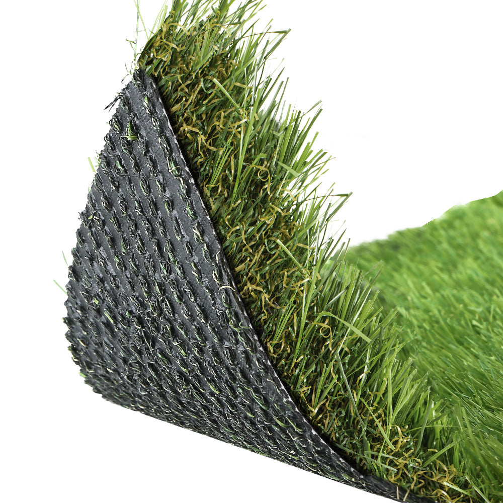 Primeturf Synthetic 20mm 1.9mx5m 9.5sqm Artificial Grass Fake Turf 4-coloured Plants Plastic Lawn-4